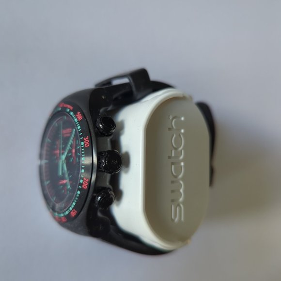 NEW Swatch Irony Mint in Dark Chronograph Men Watch YOB105 - Picture 2 of 10